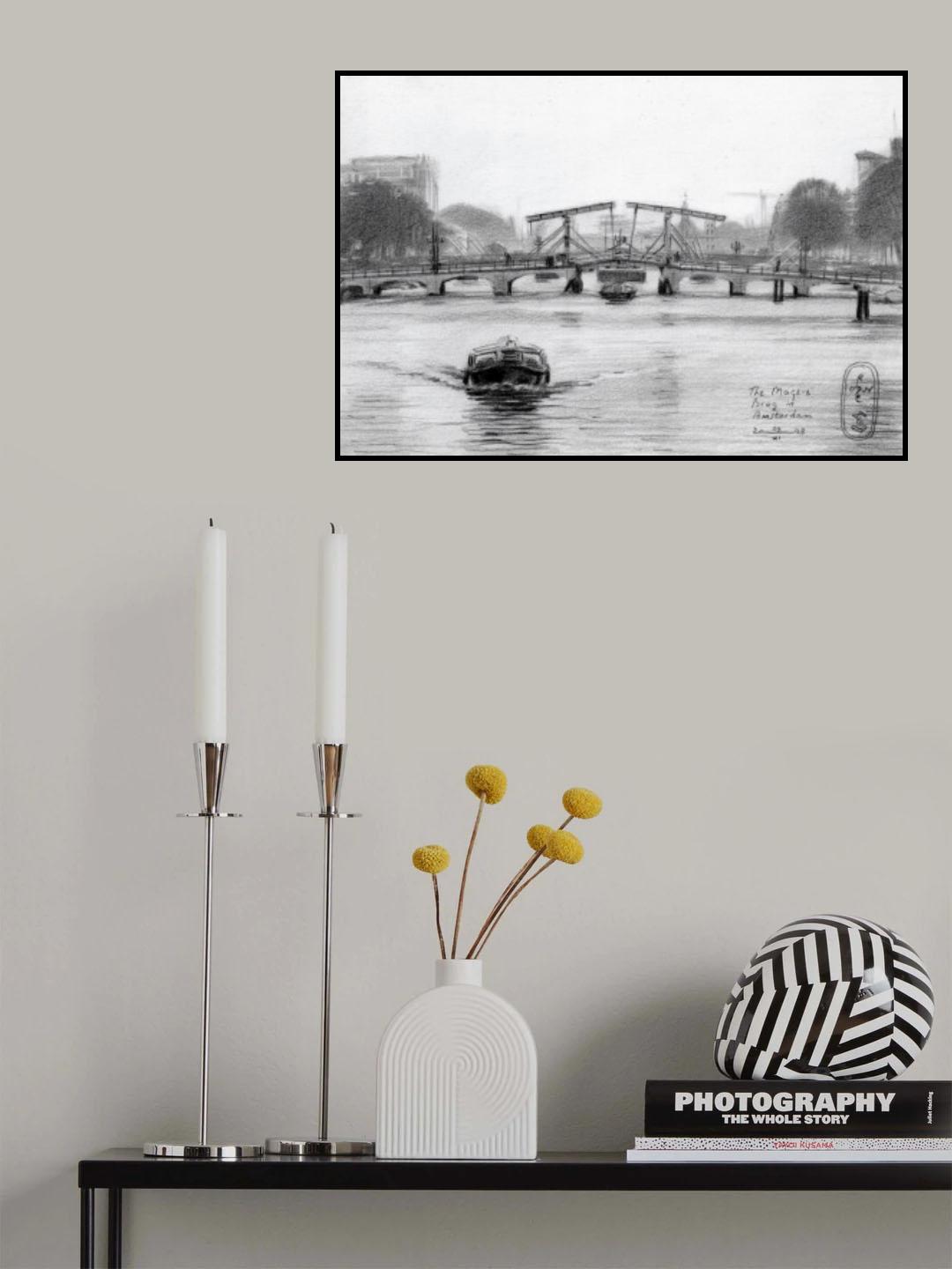 The Magere Brug In Amsterdam - 09-11-23 Poster och Canvastavla