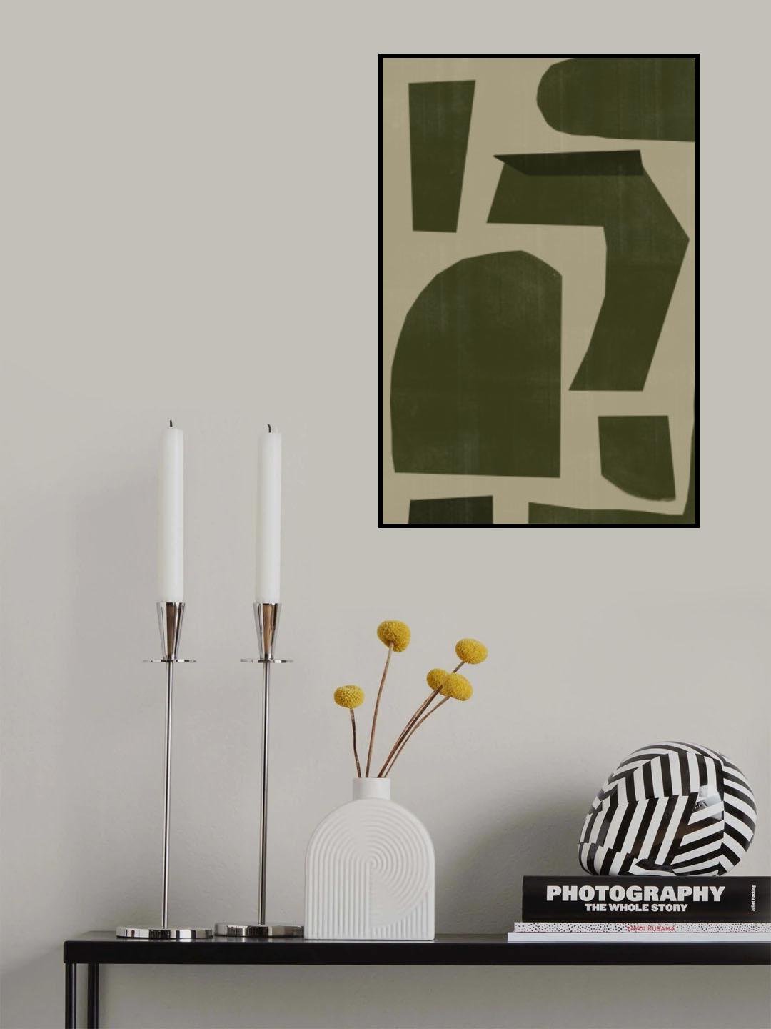 Green Composition _1 Poster och Canvastavla