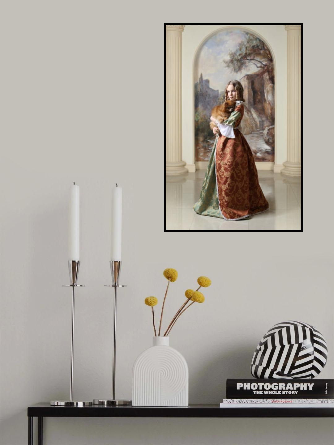 Her Highness and the doggy Poster och Canvastavla