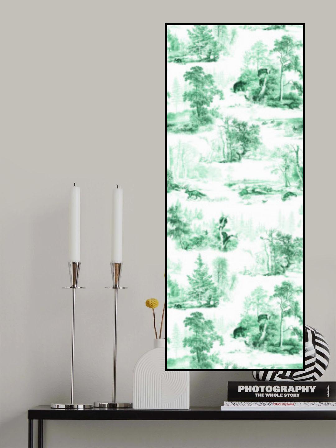 Hl012 Woodlands Green 1206mm X 3000mm Poster och Canvastavla