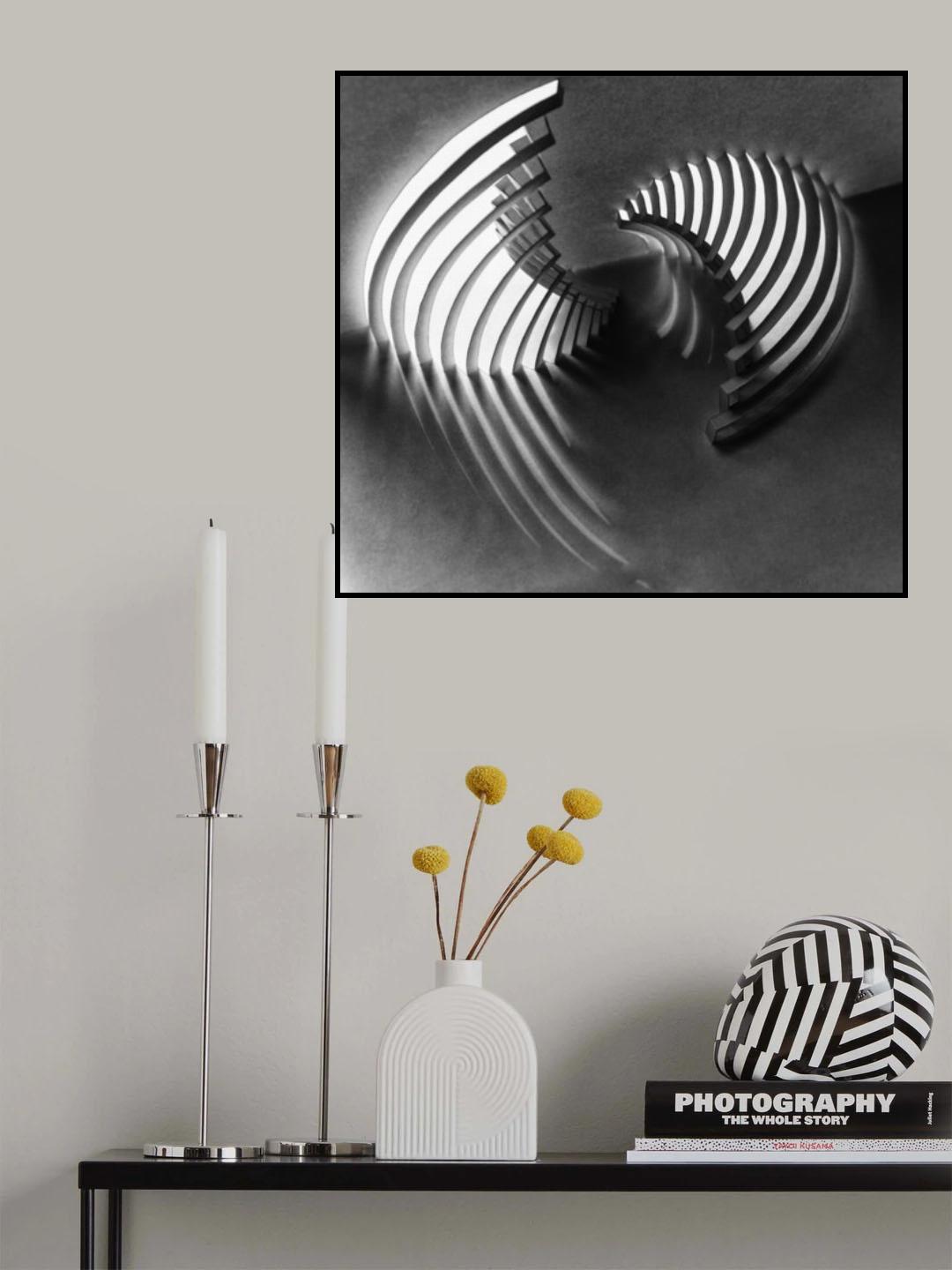 Curved Stages Poster och Canvastavla