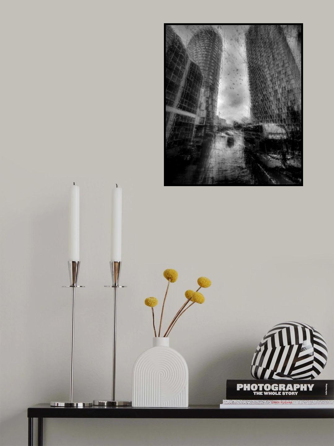 Black and White London Poster och Canvastavla