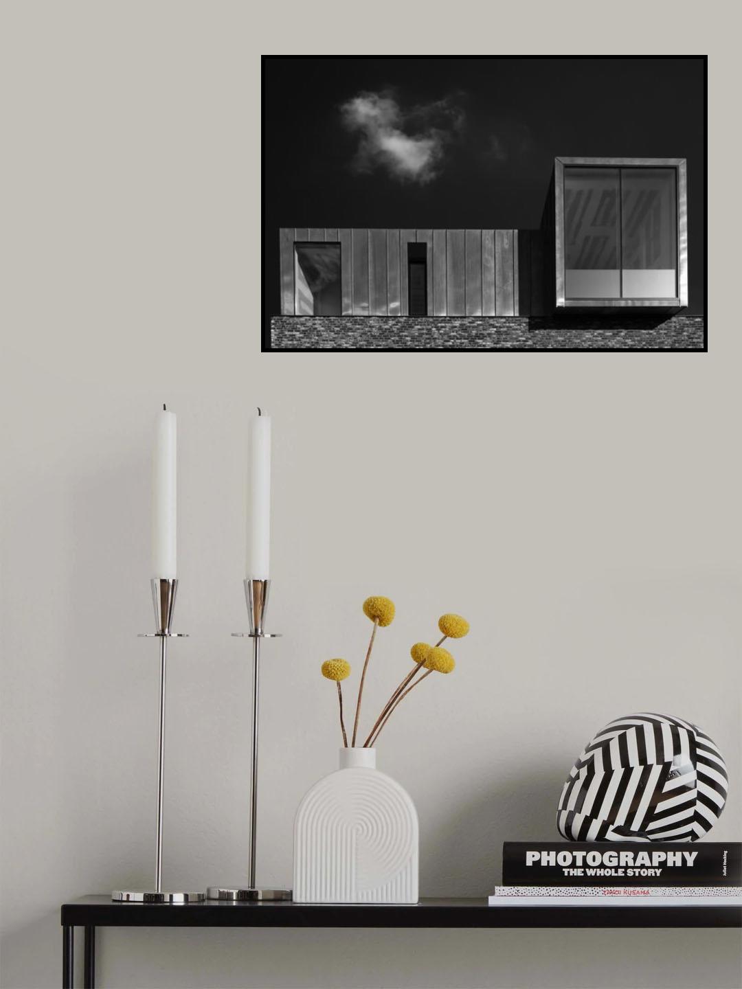 Zinc construction with cloud Poster och Canvastavla