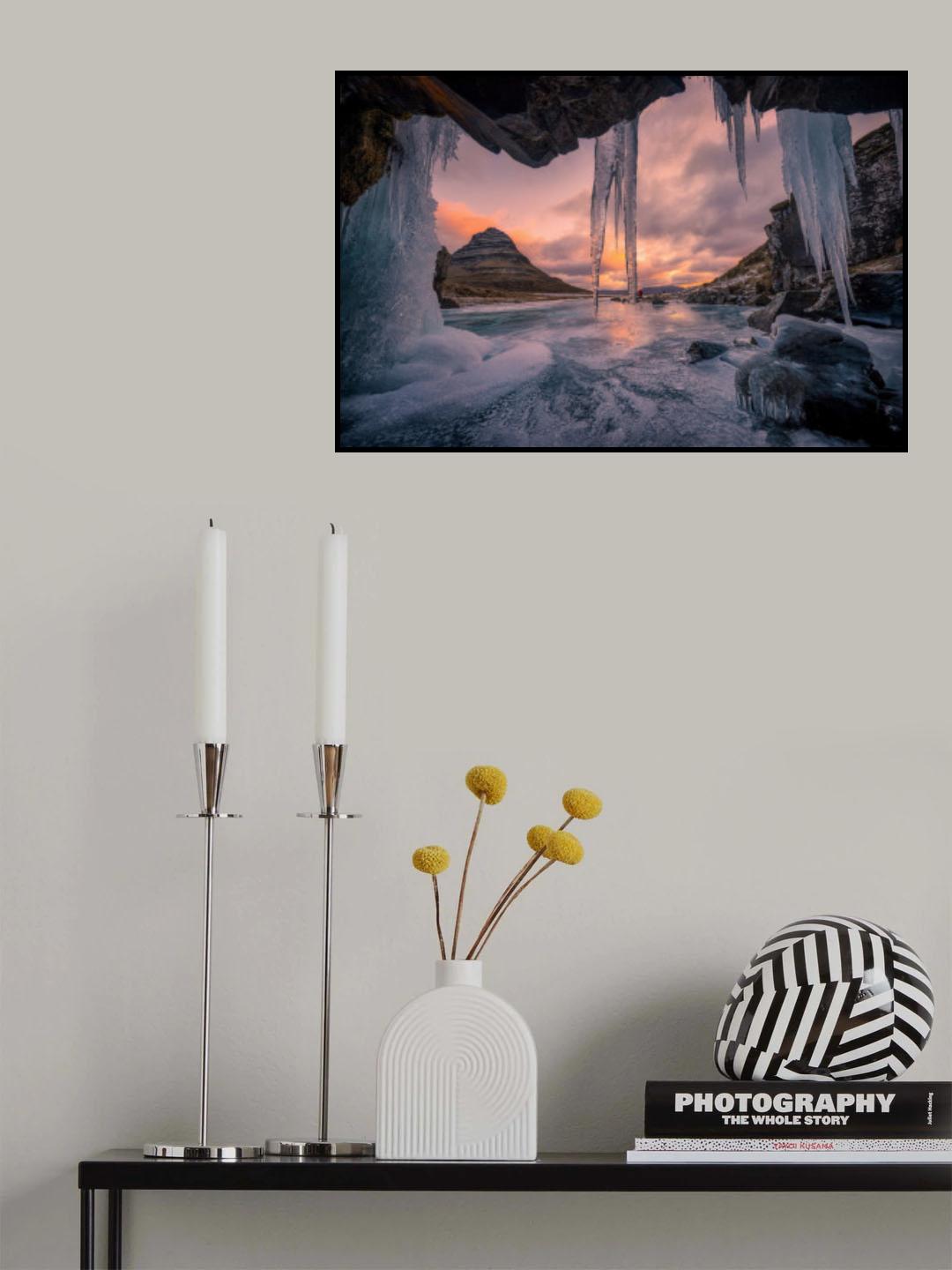 Ice Window Poster och Canvastavla