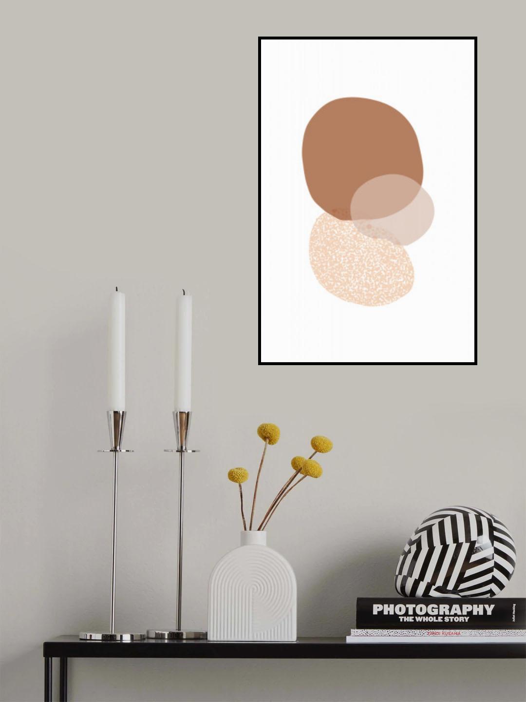 Abstract Circle Painting Poster och Canvastavla