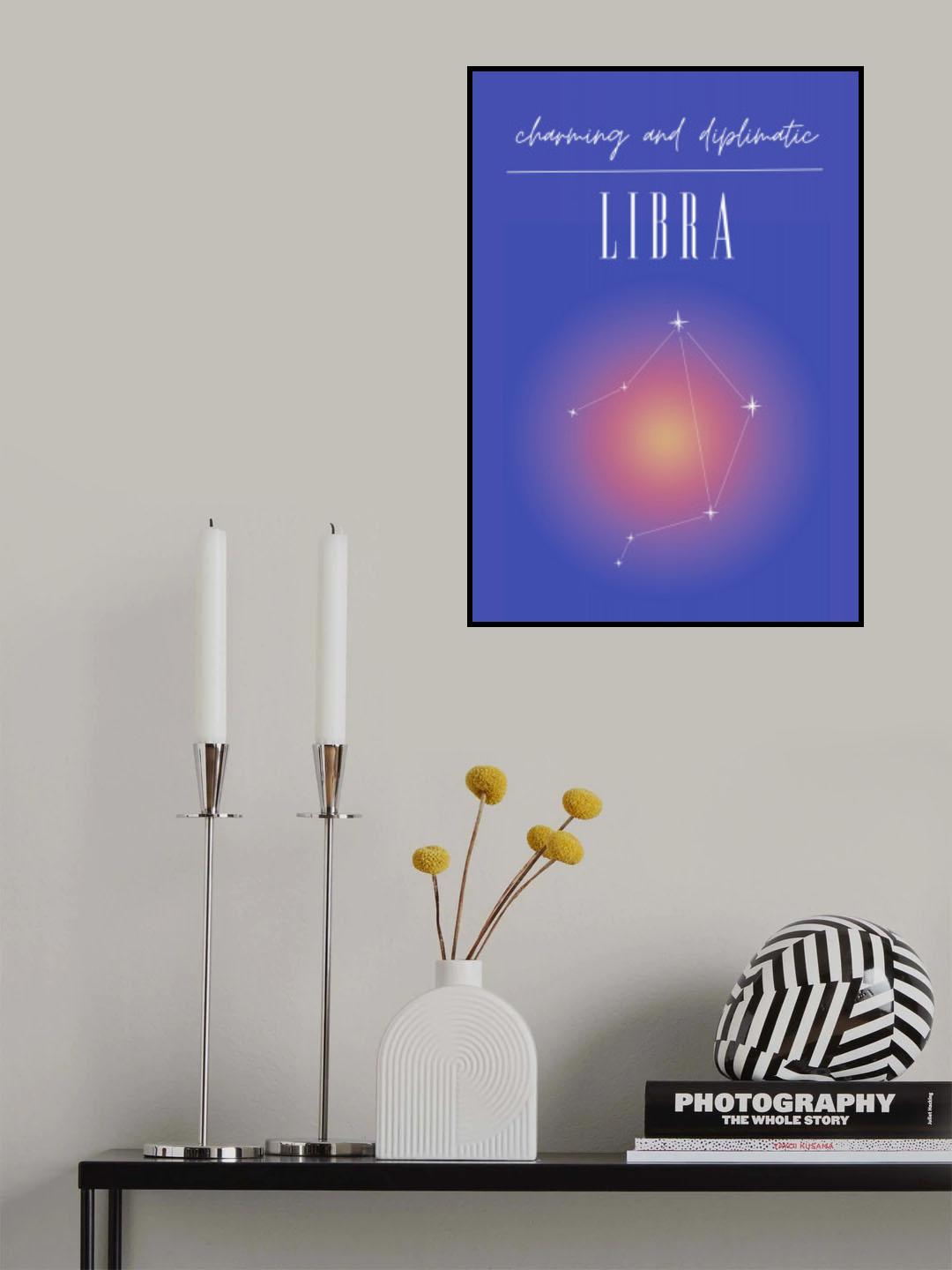 Libra Zodiac Print Art Poster och Canvastavla