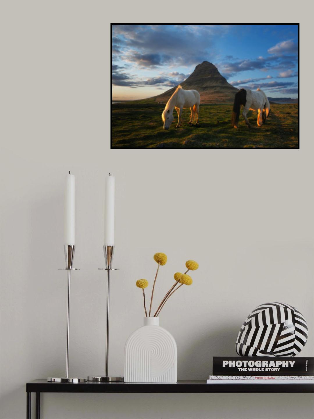 Kirkjufell Mountain Poster och Canvastavla