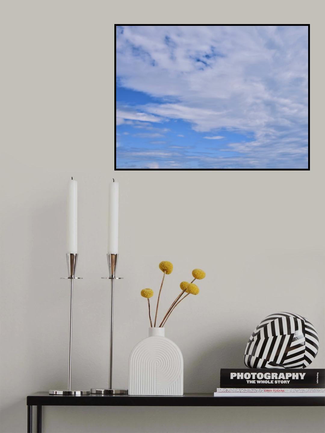 cloudy weather and sky background Poster och Canvastavla