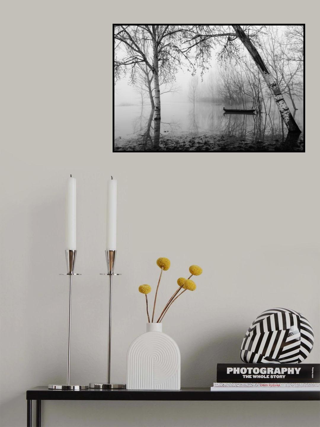 Fog in the marsh Poster och Canvastavla