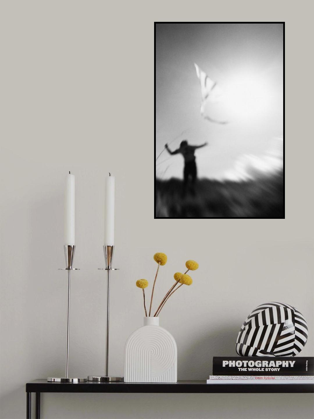 Bermain layang-layang Poster och Canvastavla