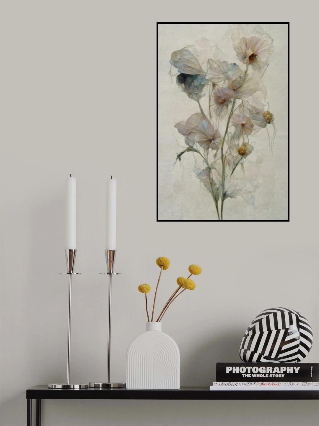 Fragile Flowers Poster och Canvastavla