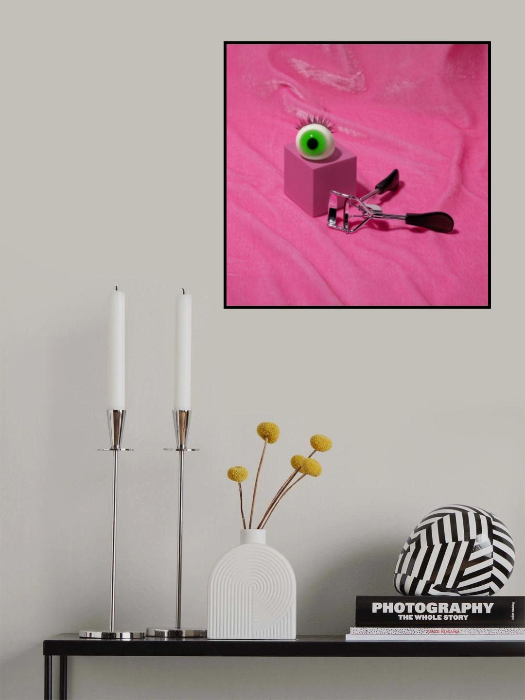 Curling eyelashes Poster och Canvastavla