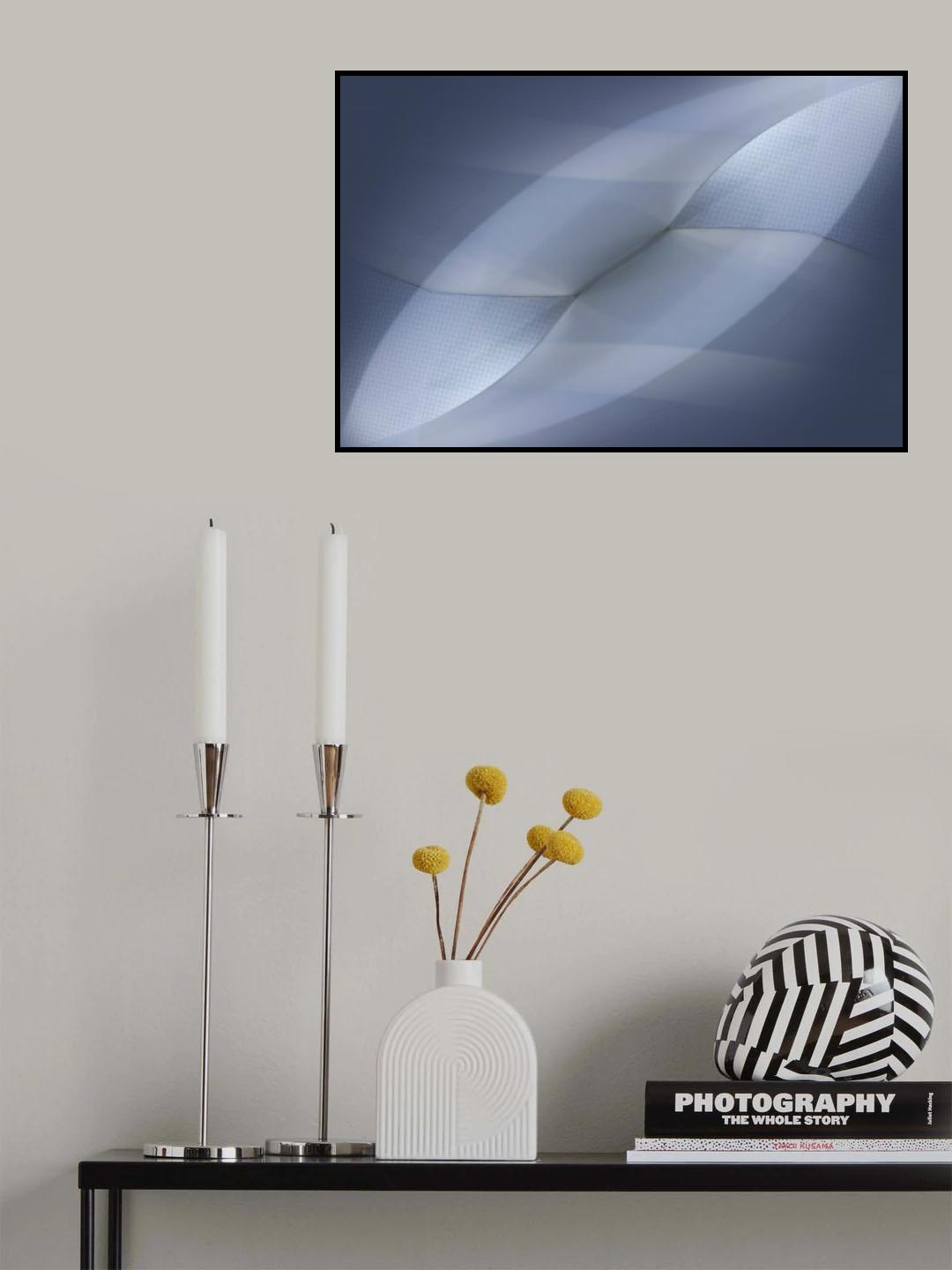 Abstraction in bleu Poster och Canvastavla