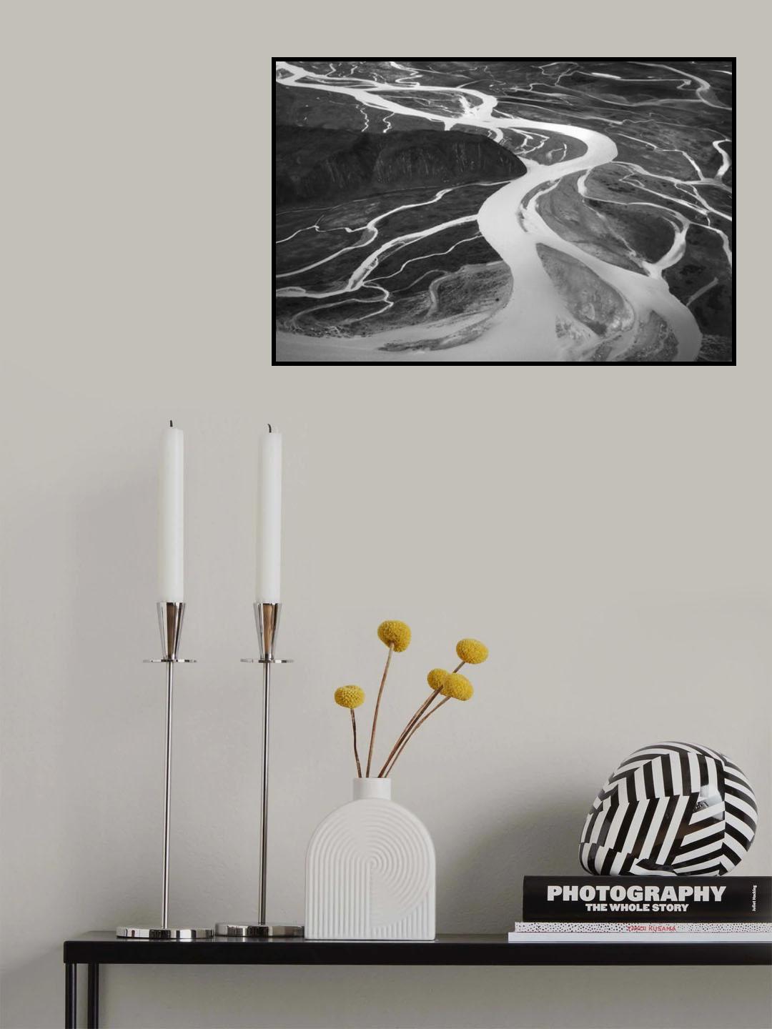 A hundred rivers into the river Poster och Canvastavla