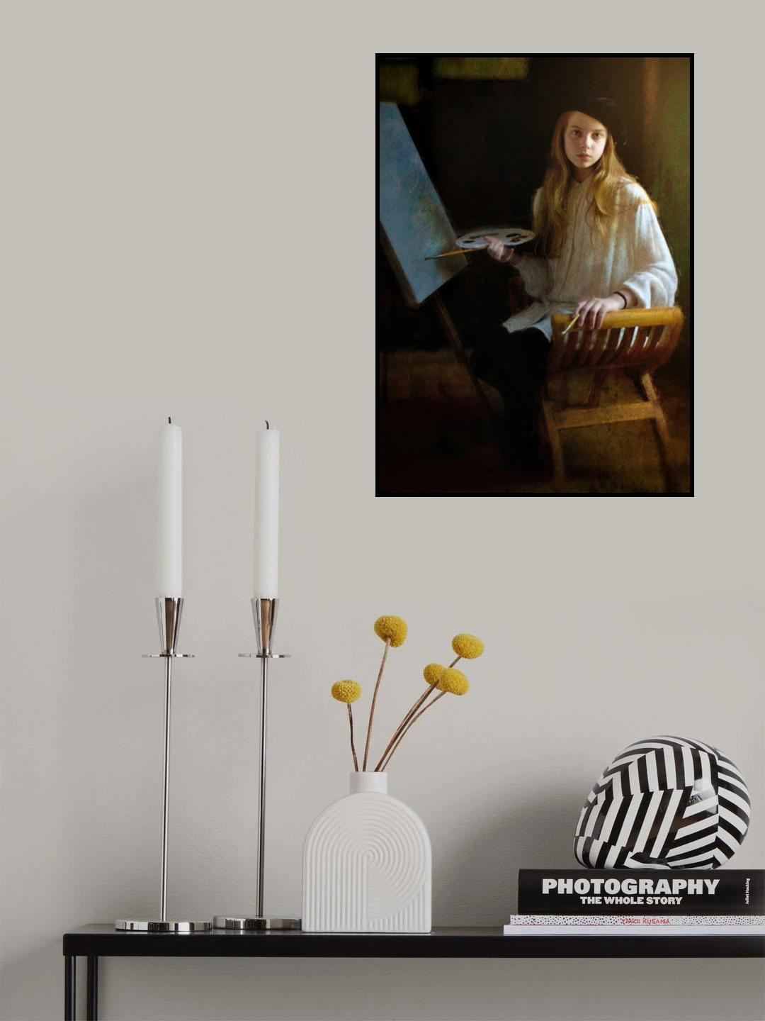 Young painter Poster och Canvastavla