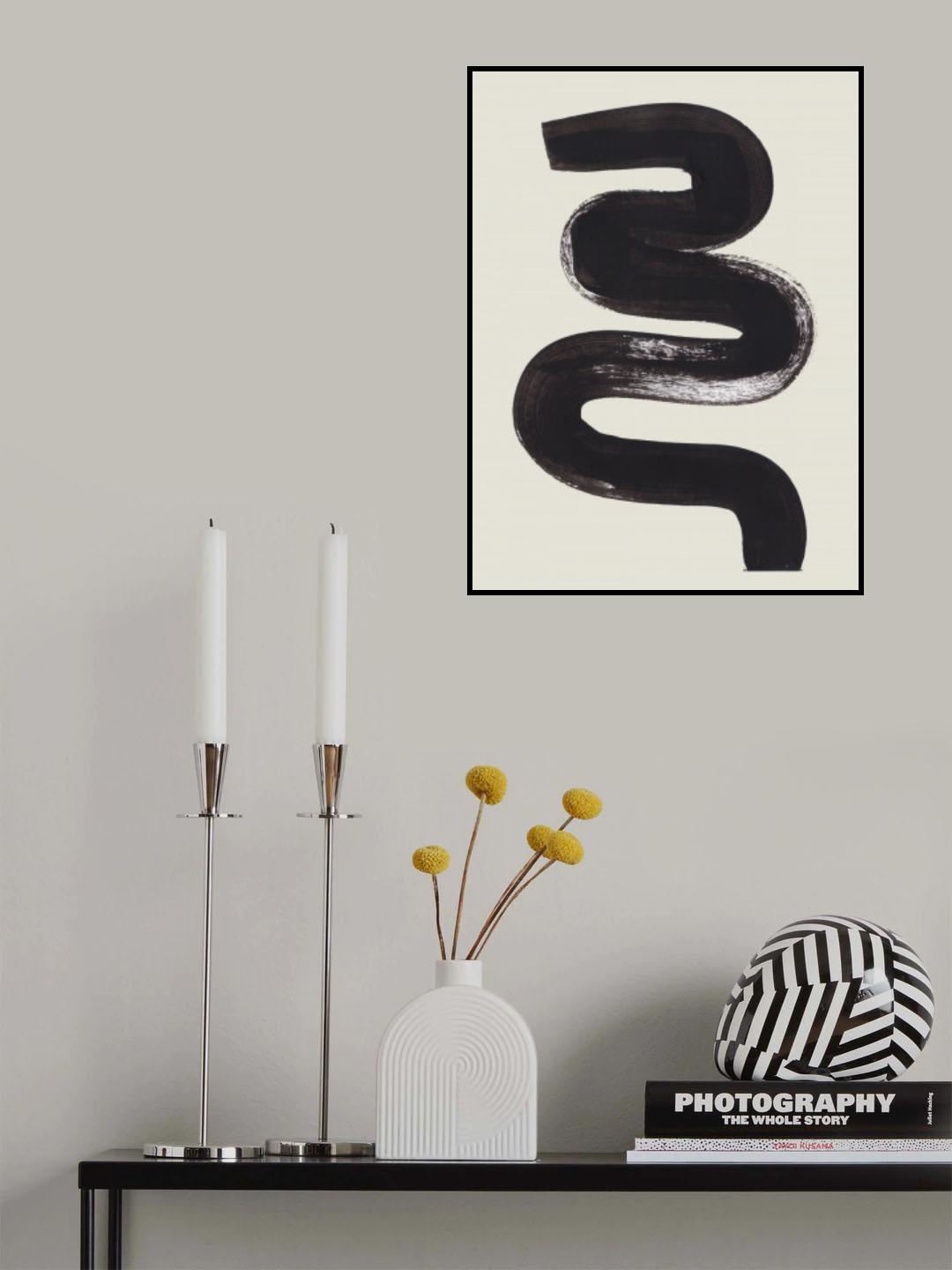 Ink Motif 28 Poster och Canvastavla