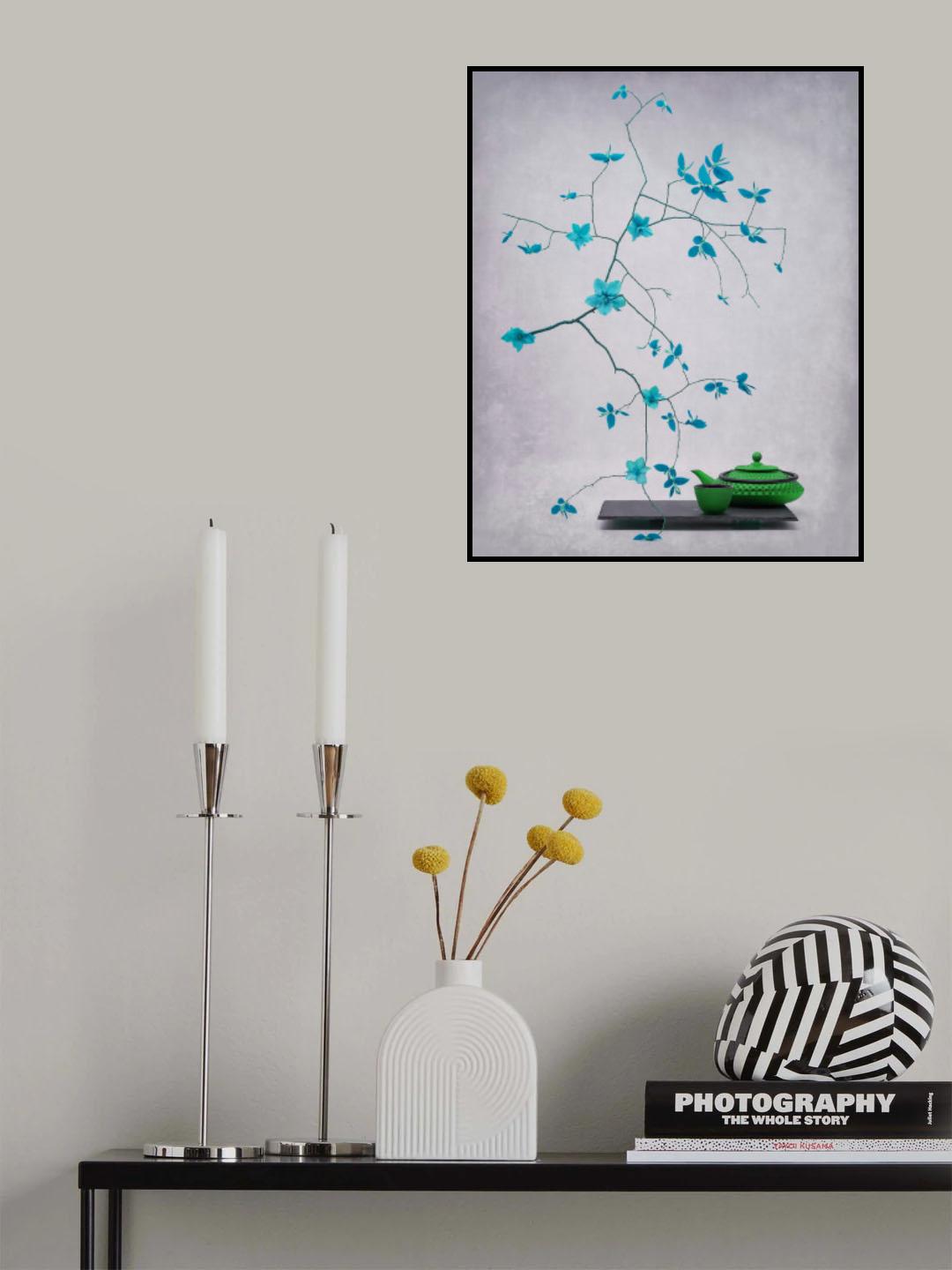 The first leaves and flowers in a creative way. Poster och Canvastavla