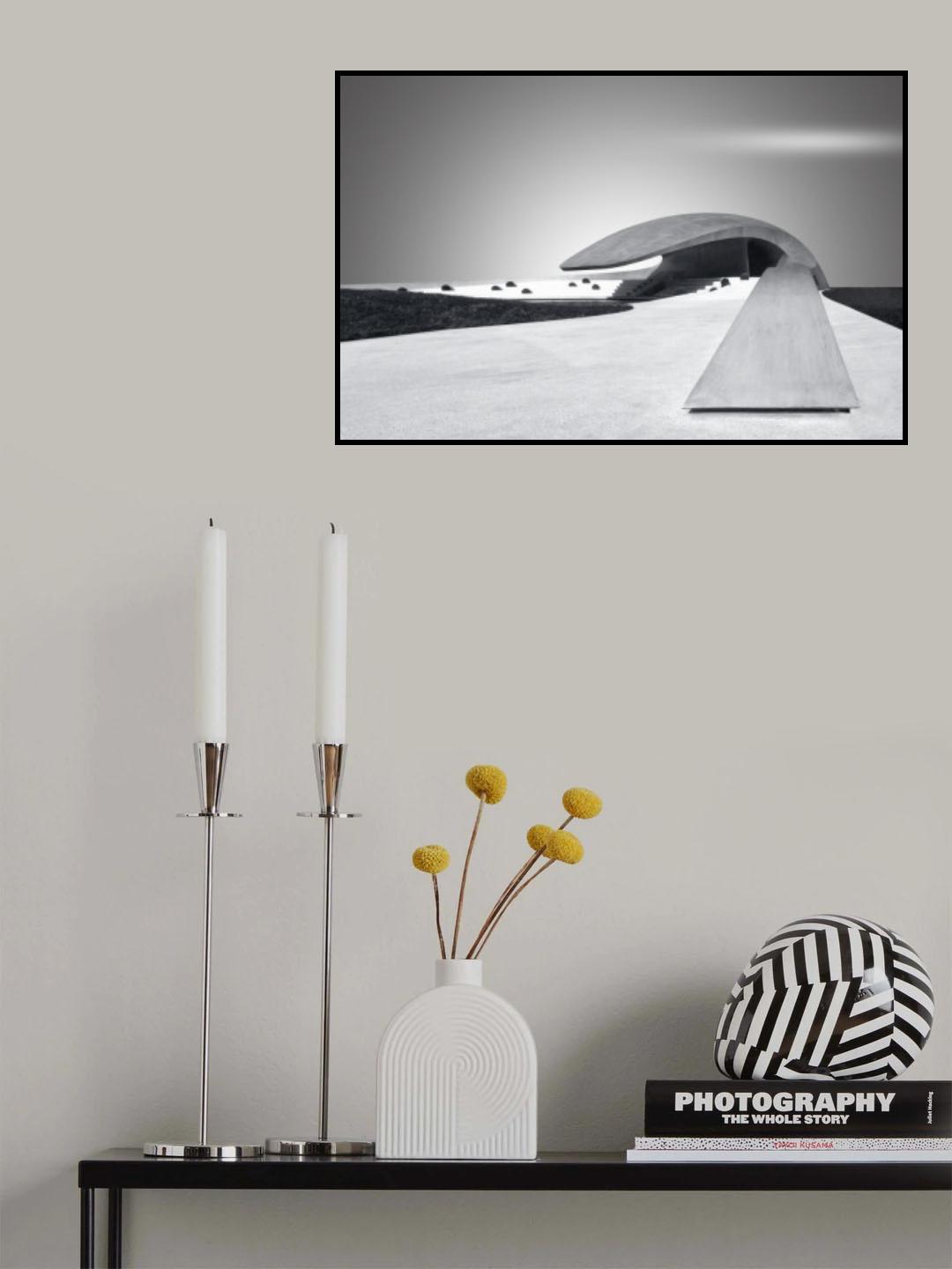 Shapes in B&W Poster och Canvastavla