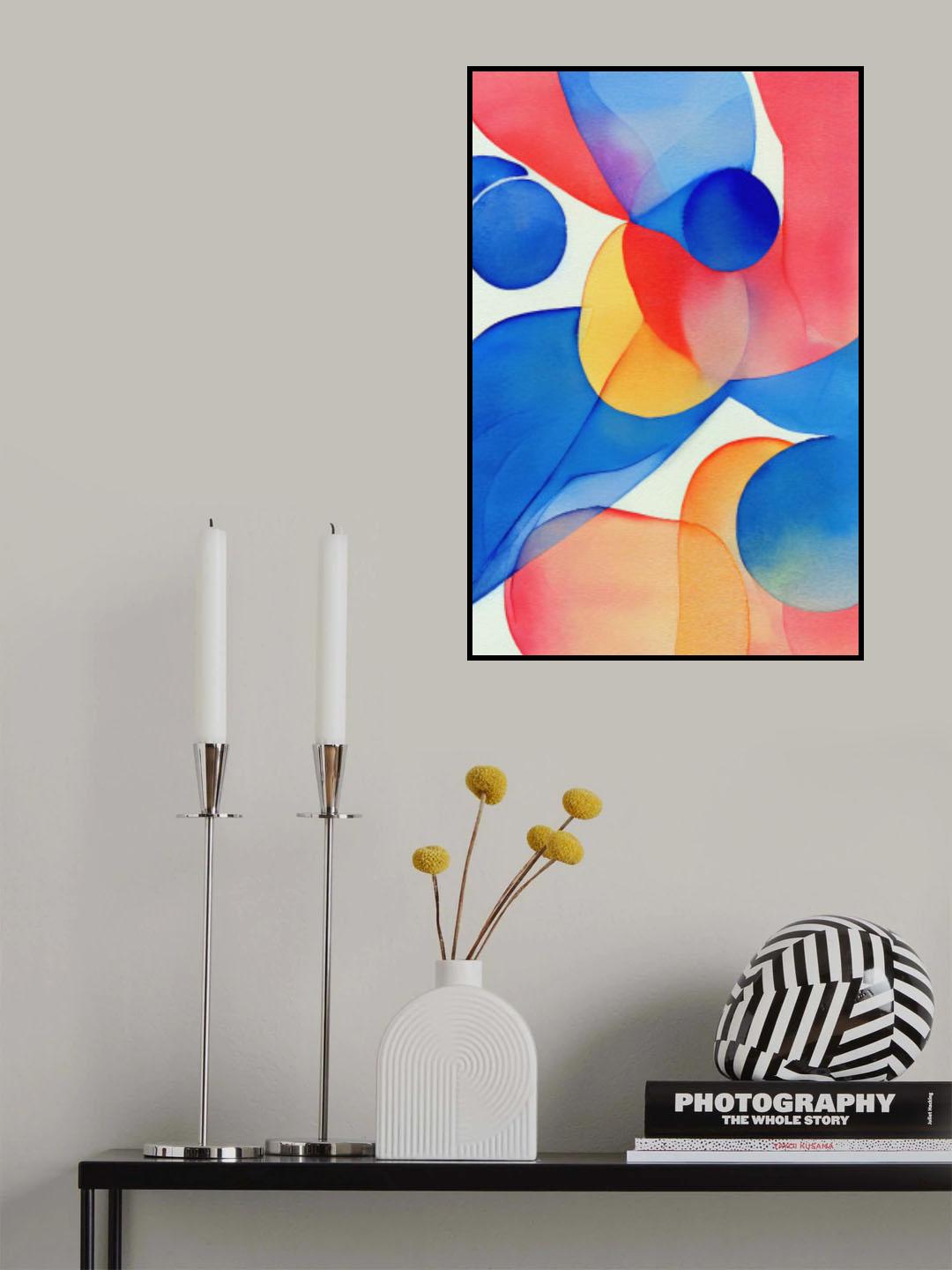 Nature Inspired Abstract Watercolor (Day 59) Poster och Canvastavla