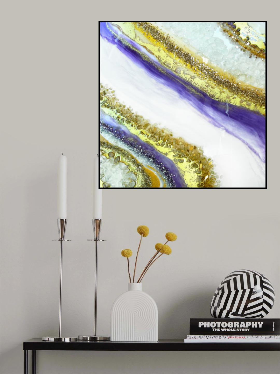 Aubergine Agate Poster och Canvastavla