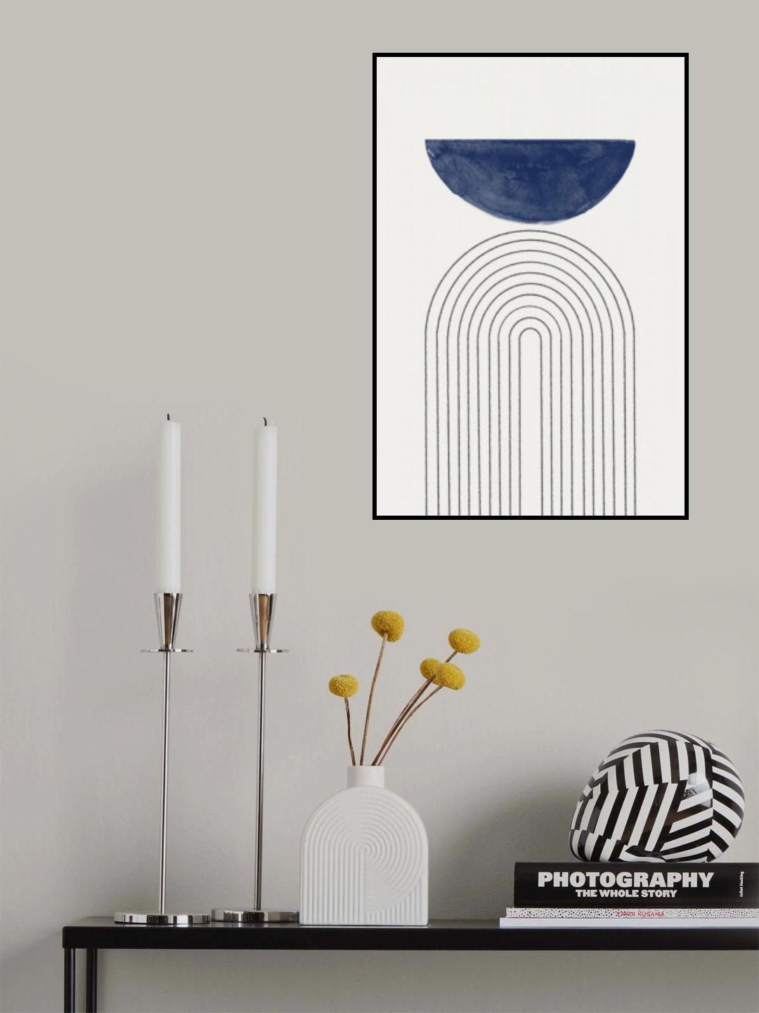 Blue Moon No3. Poster och Canvastavla