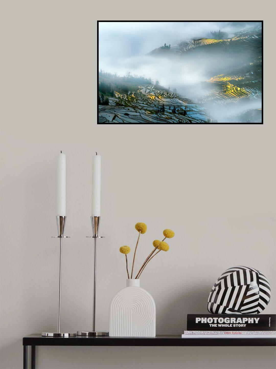 Yuan Yang rice terraces Poster och Canvastavla