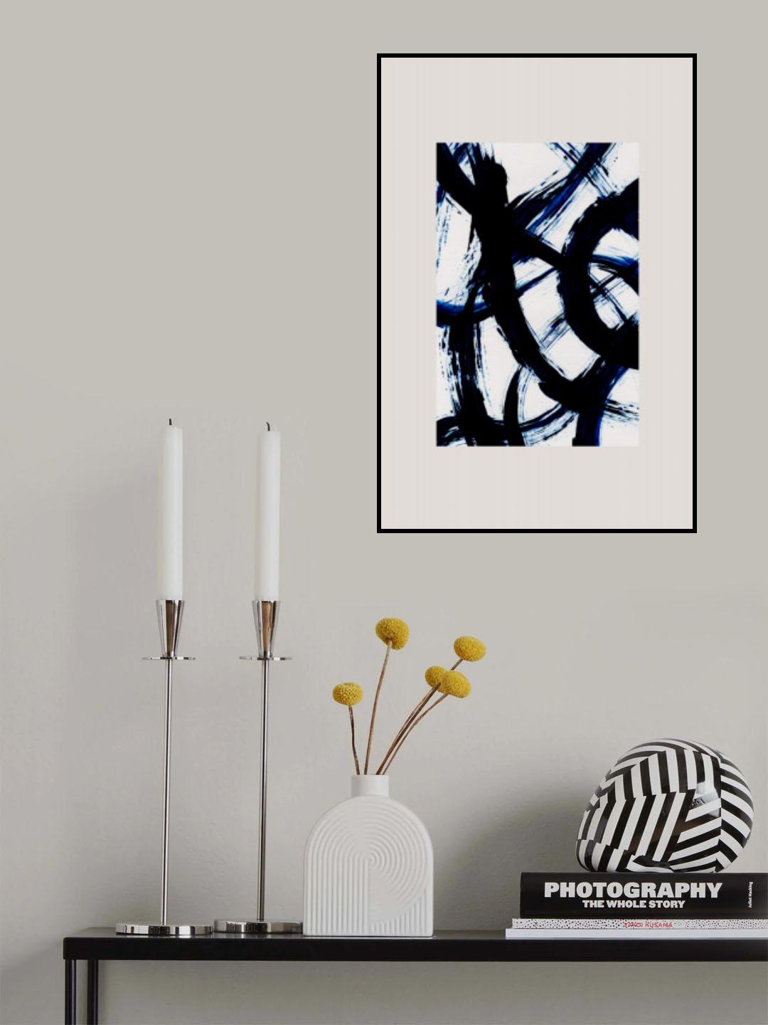Abstract Brush Strokes 98 Poster och Canvastavla