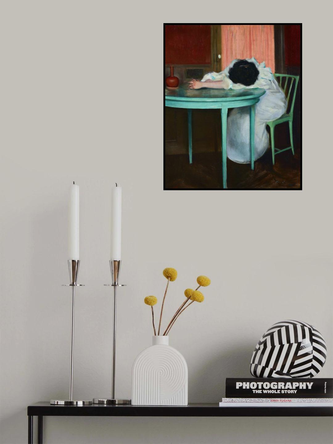 Tired Ramon Casas Poster och Canvastavla