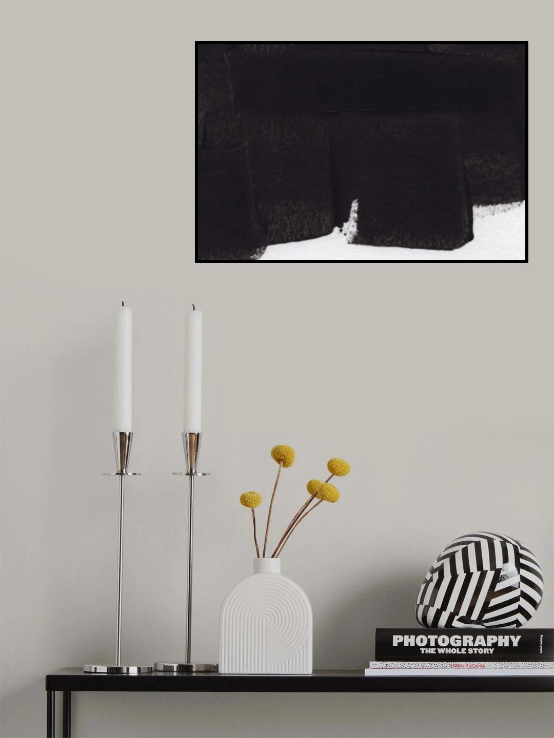 Black Strokes Poster och Canvastavla