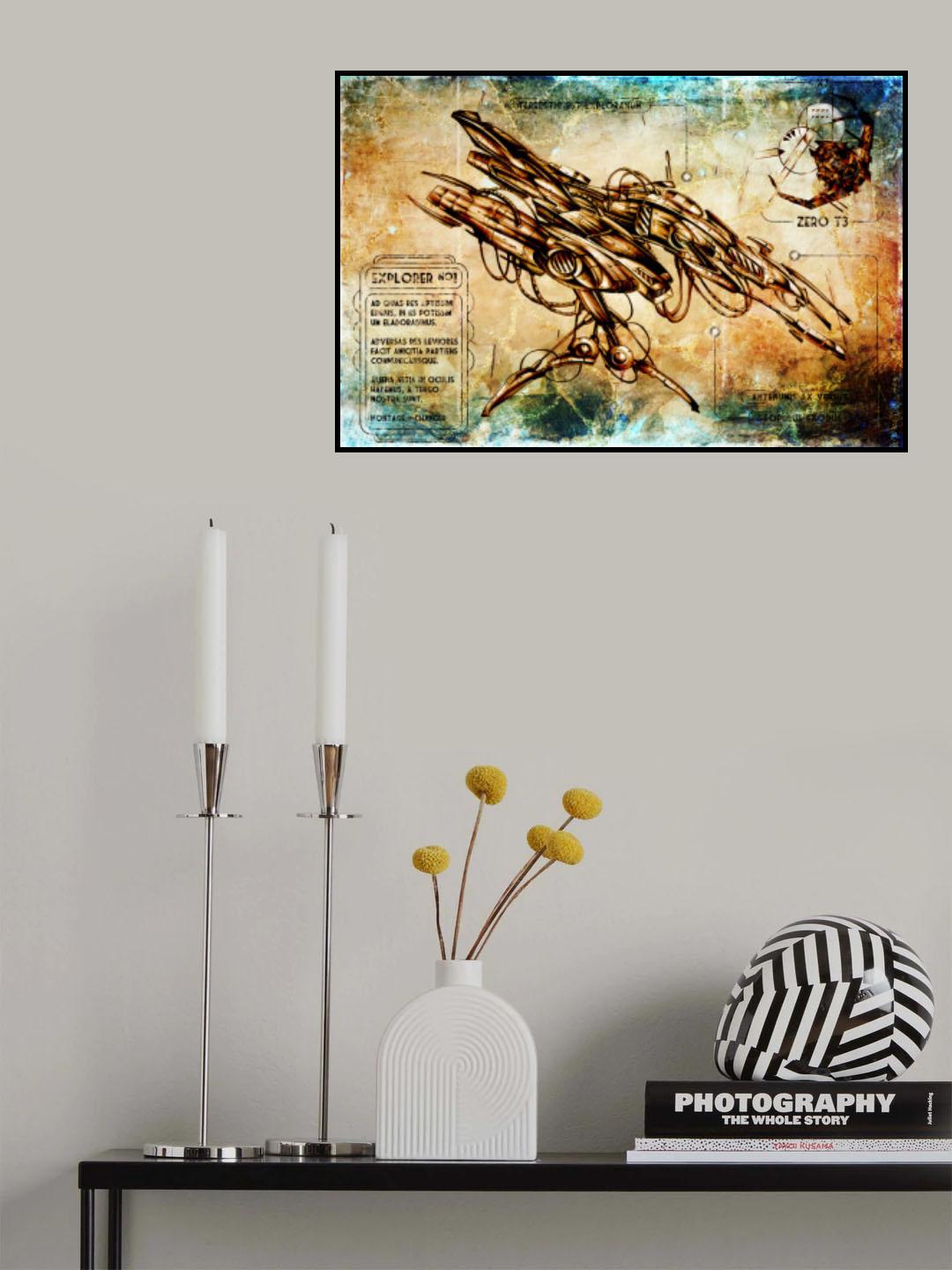 Spaceship Explorer 1 Poster och Canvastavla