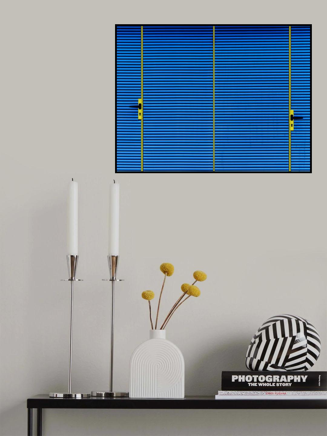 Metallic blue 2 Poster och Canvastavla