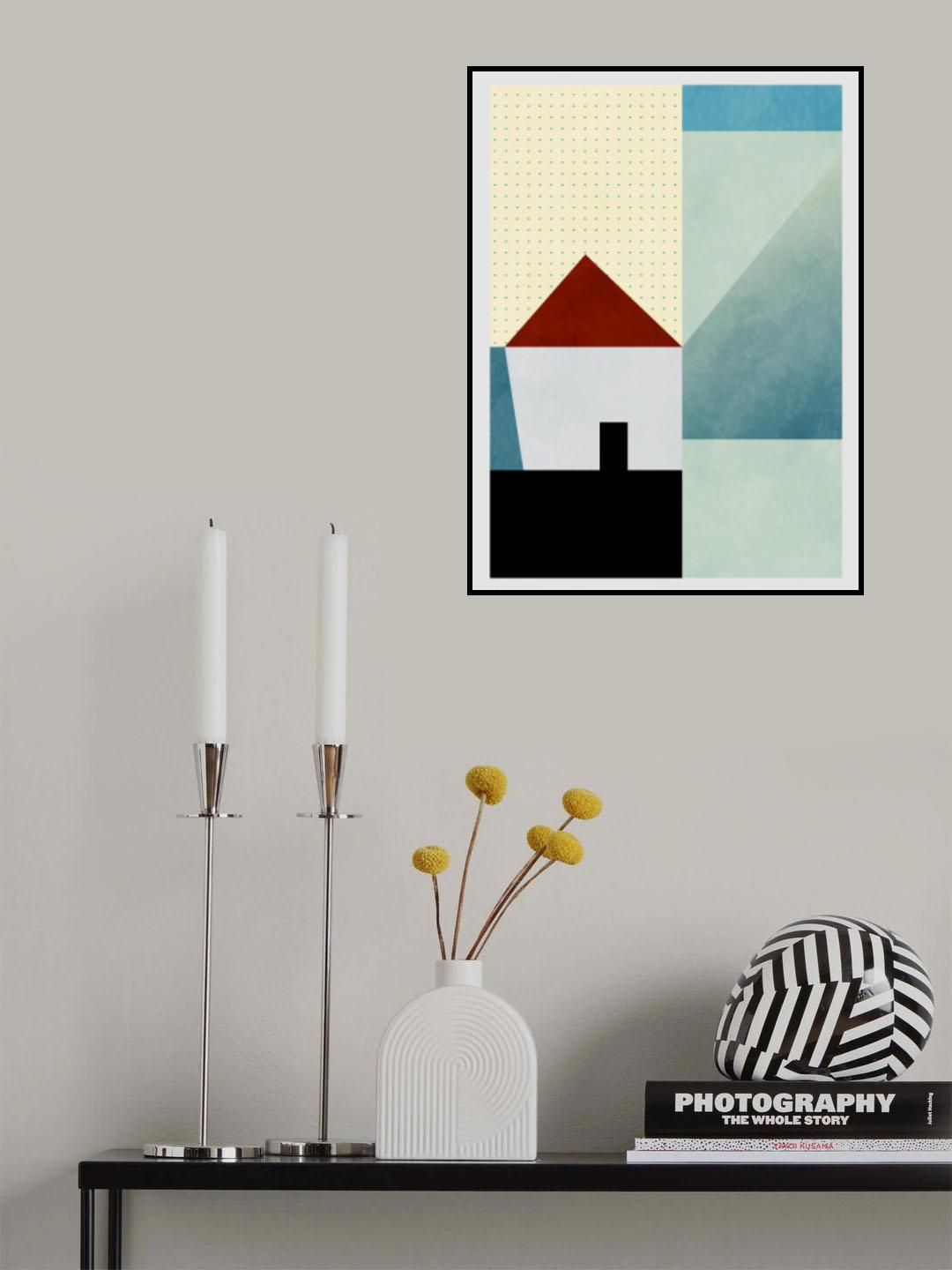 Spaces Bleu House Poster och Canvastavla