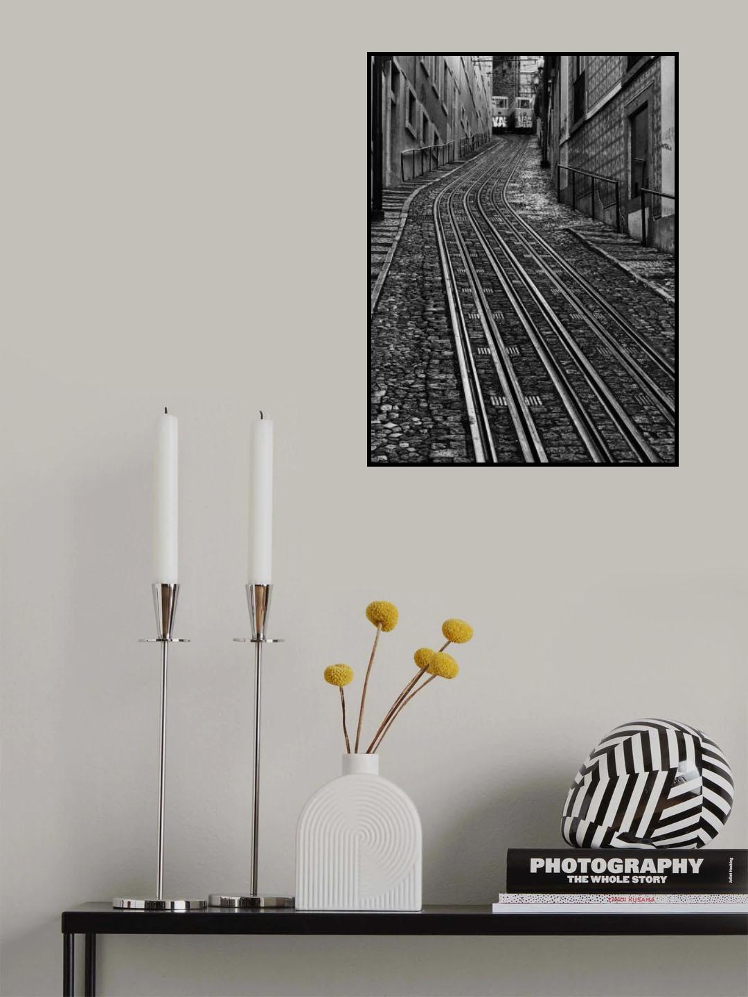 Trams in Lisbon Poster och Canvastavla