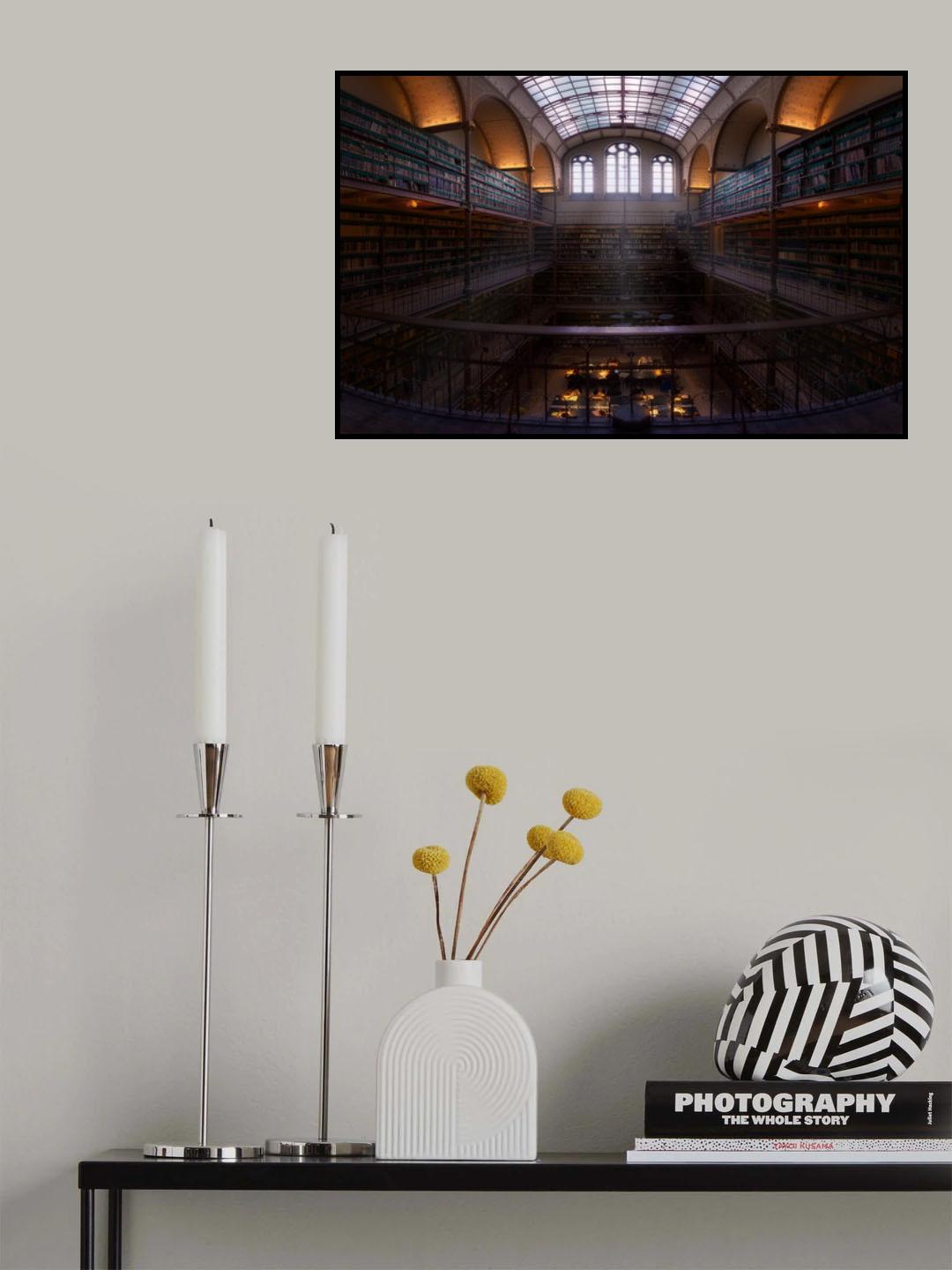 Rijksmuseum Library Poster och Canvastavla