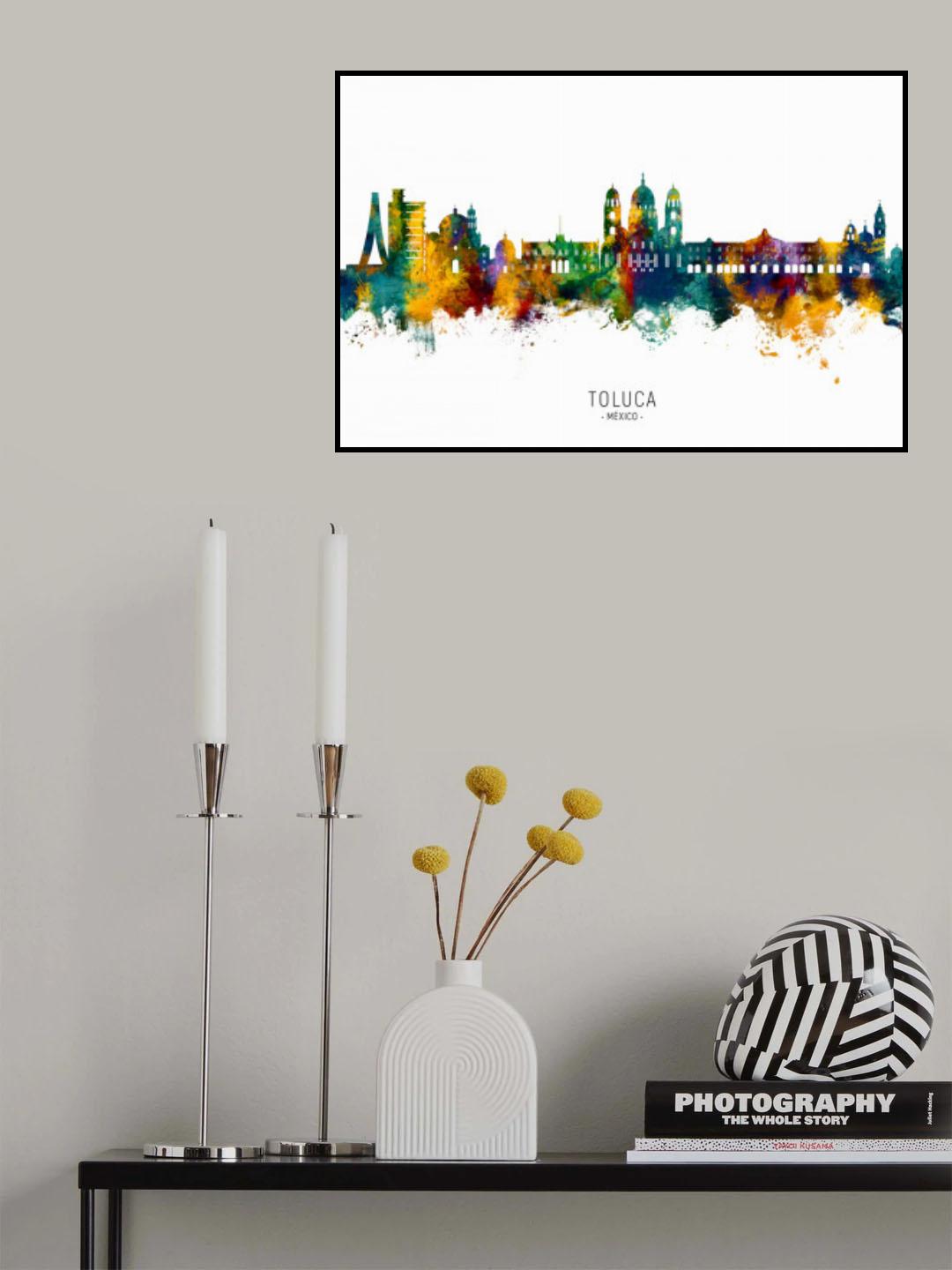 Toluca Skyline Mexico Poster och Canvastavla