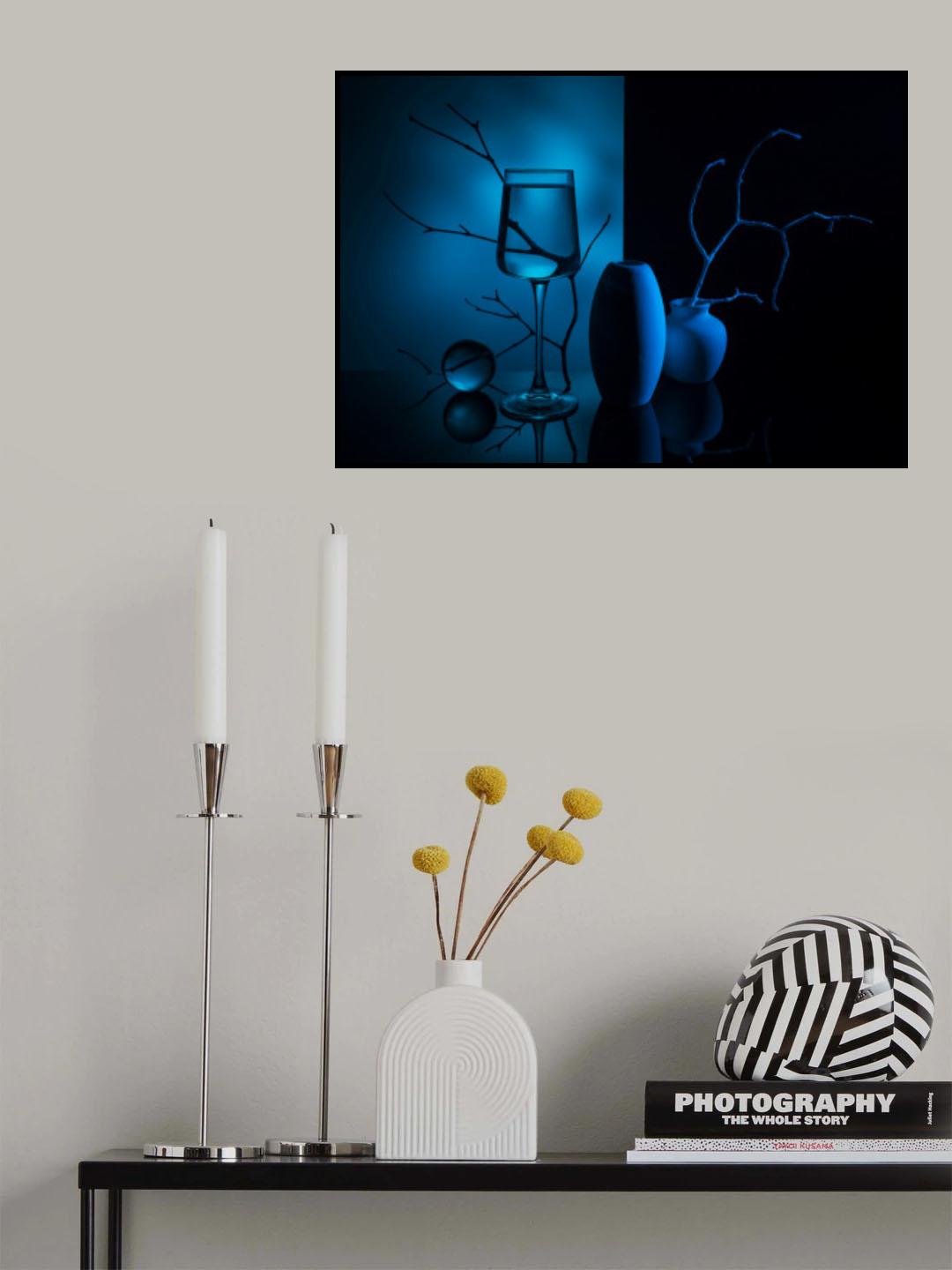 "A study in blue tones" Poster och Canvastavla