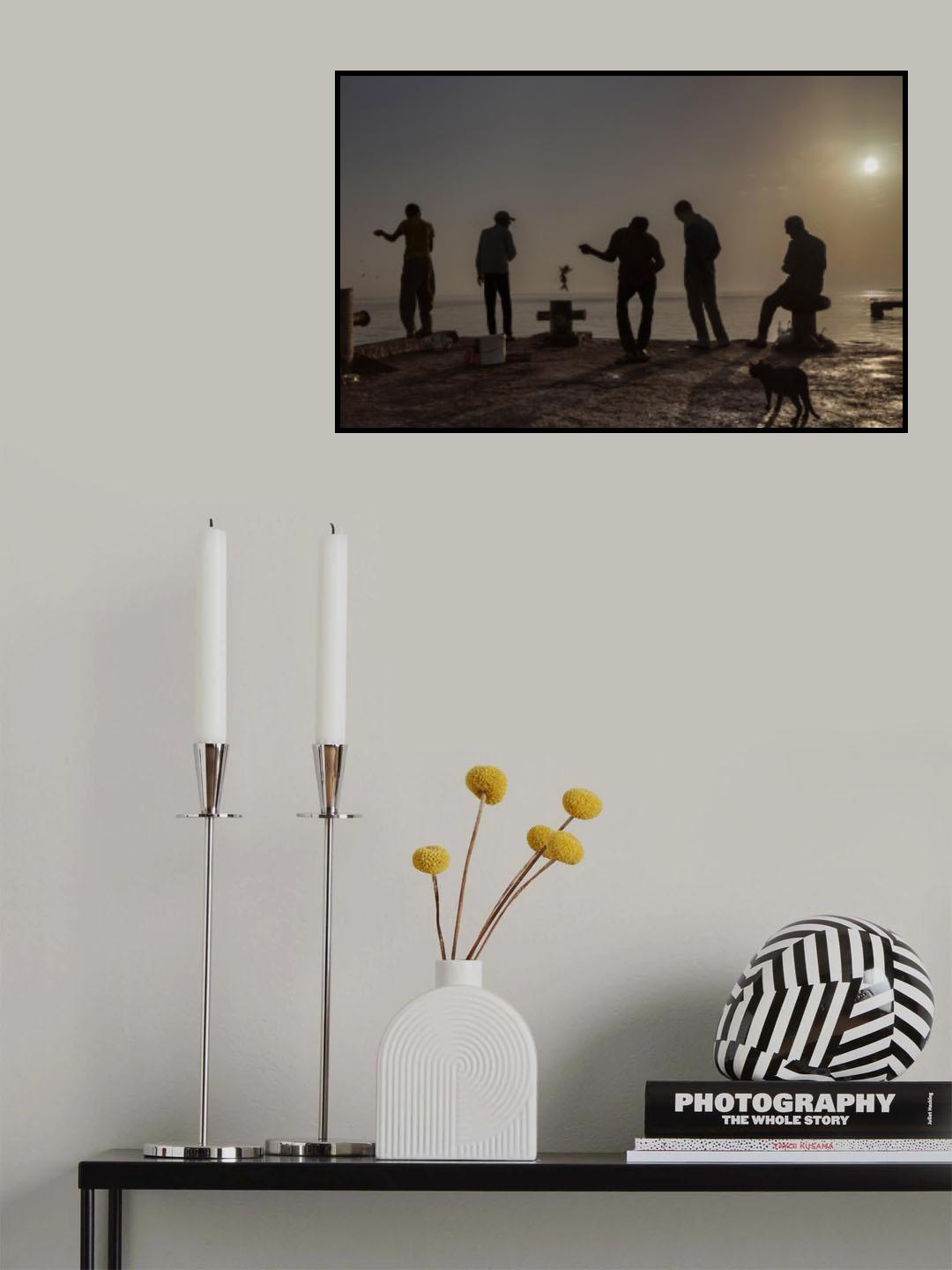 Cat and fish Poster och Canvastavla
