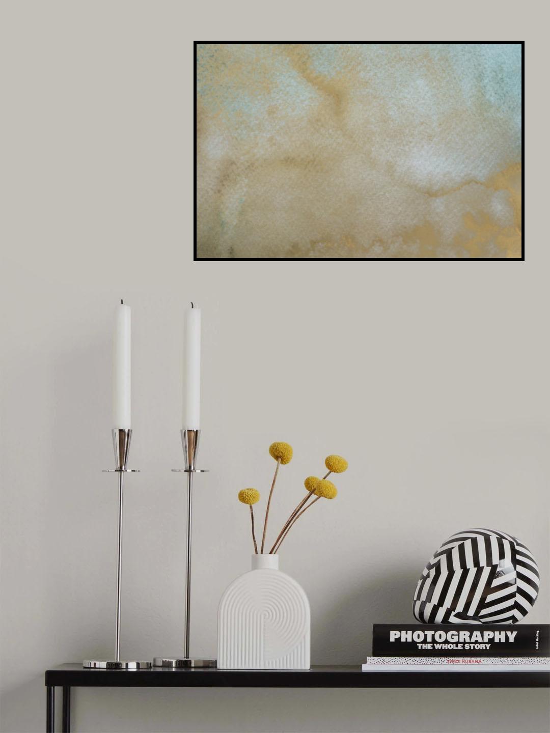 Gold Wc Bg 2 Poster och Canvastavla