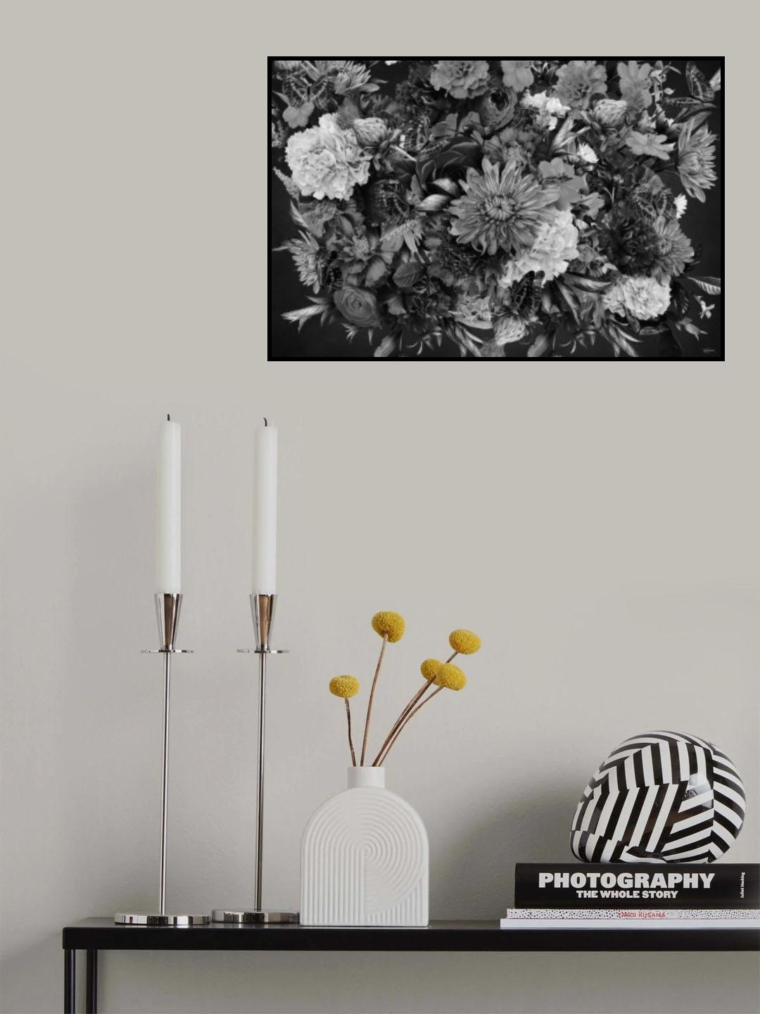 Sunset Sunrise Black & White Poster och Canvastavla