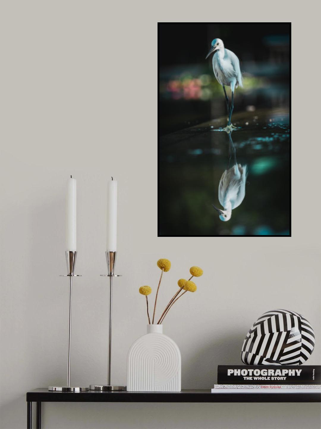 Waterside bird Poster och Canvastavla