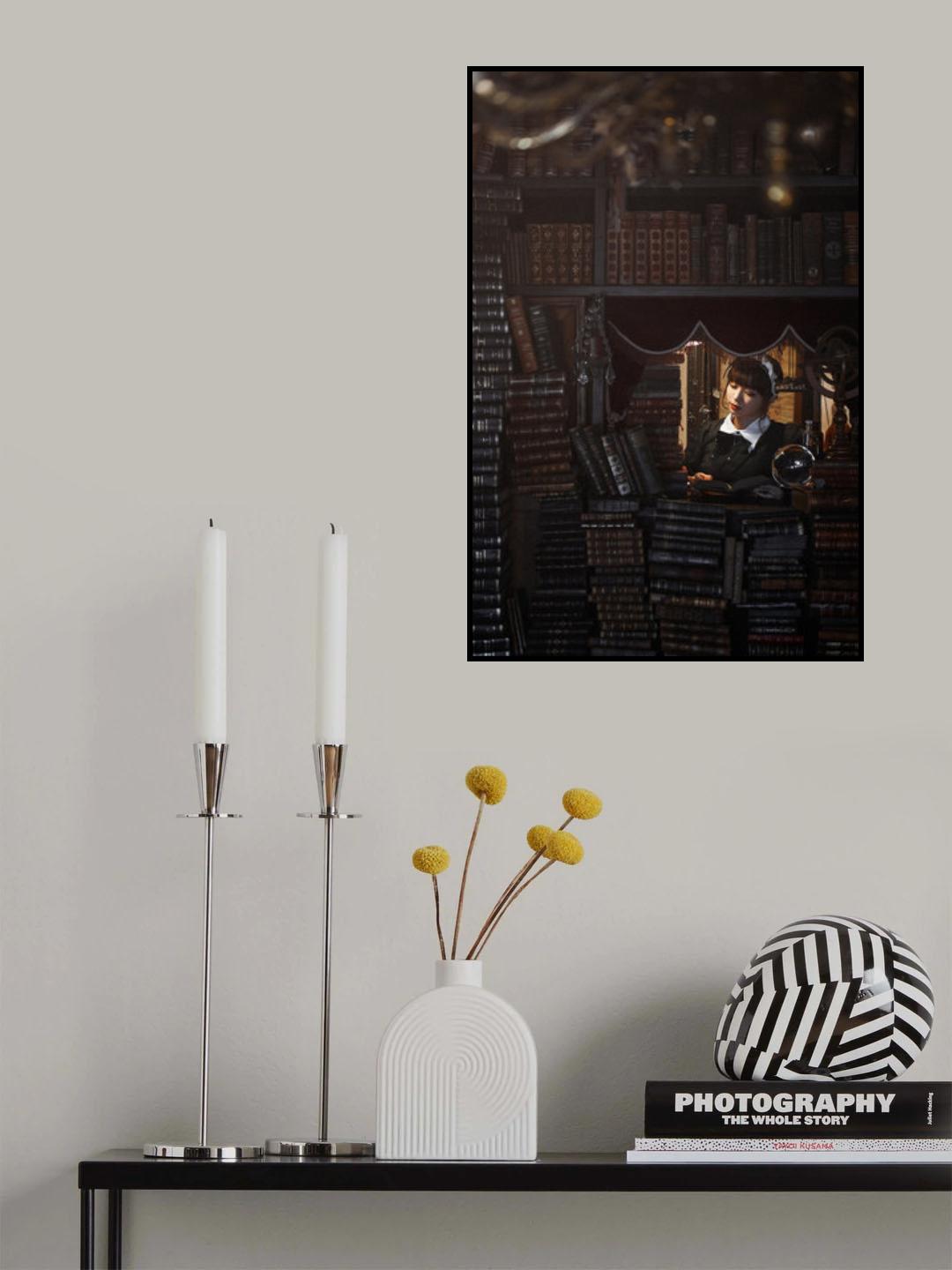 La biblioteca de Babel Poster och Canvastavla