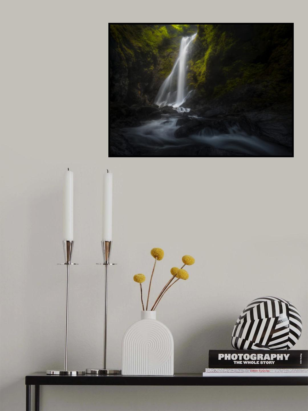 Light of Mountain Stream Poster och Canvastavla
