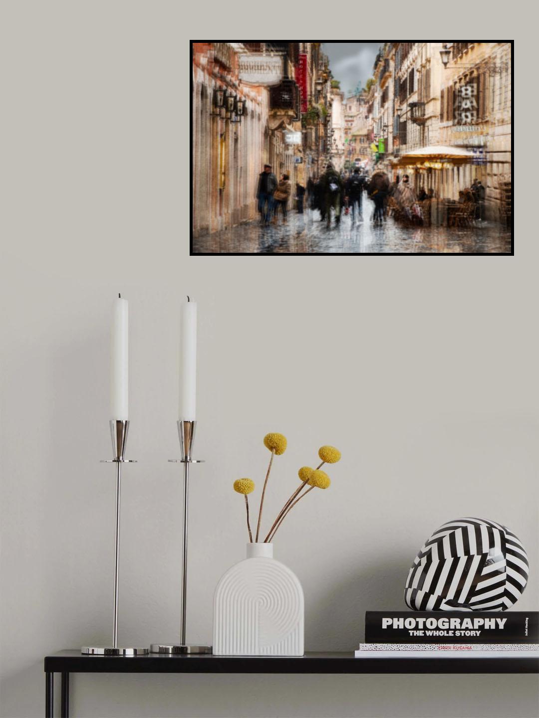 Via Frattina-Rome- Poster och Canvastavla