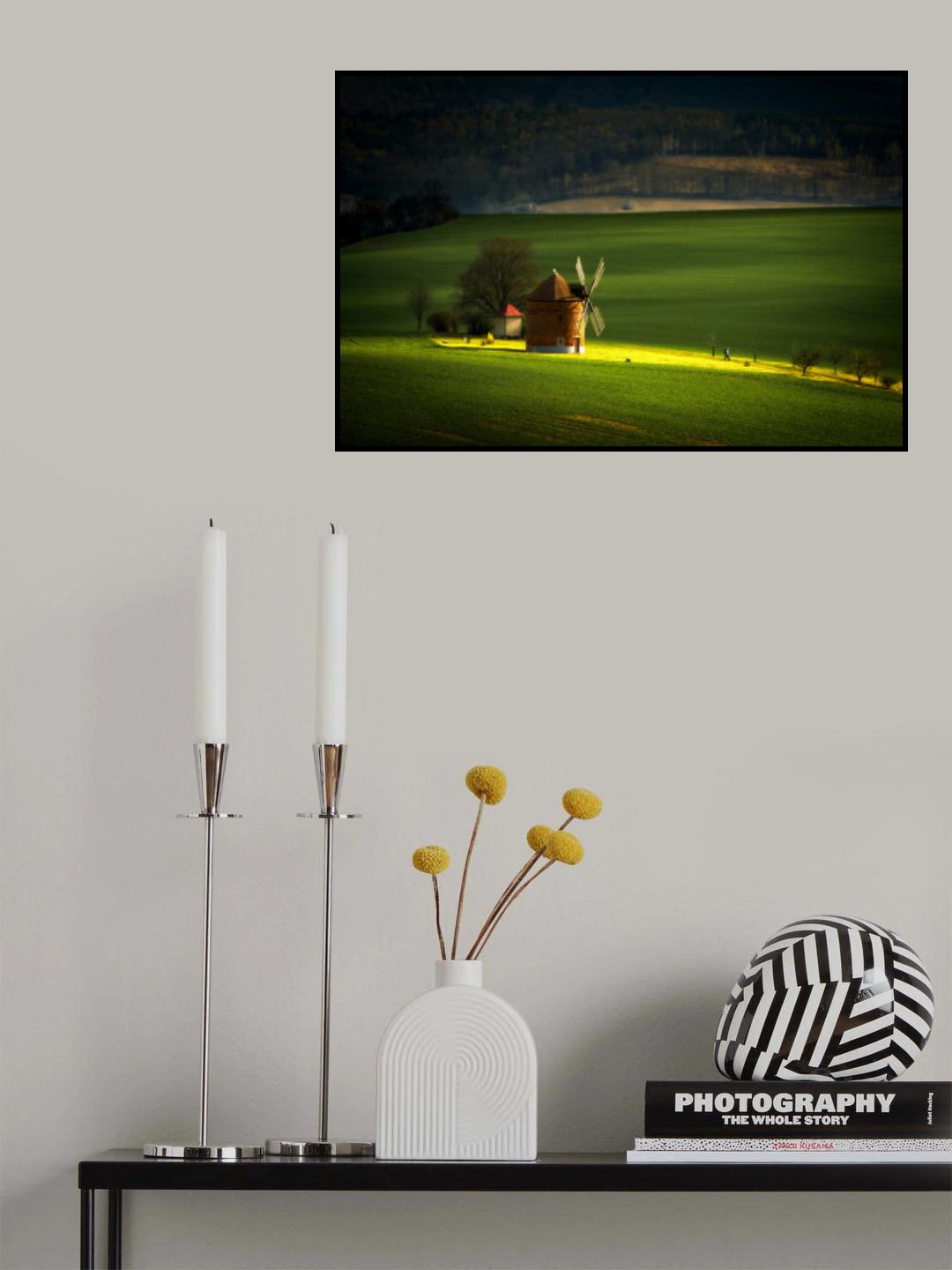 Chvalkovice Wind Mill Poster och Canvastavla