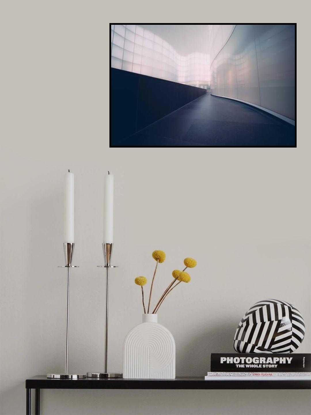 Lights and leading lines at Mudec Poster och Canvastavla
