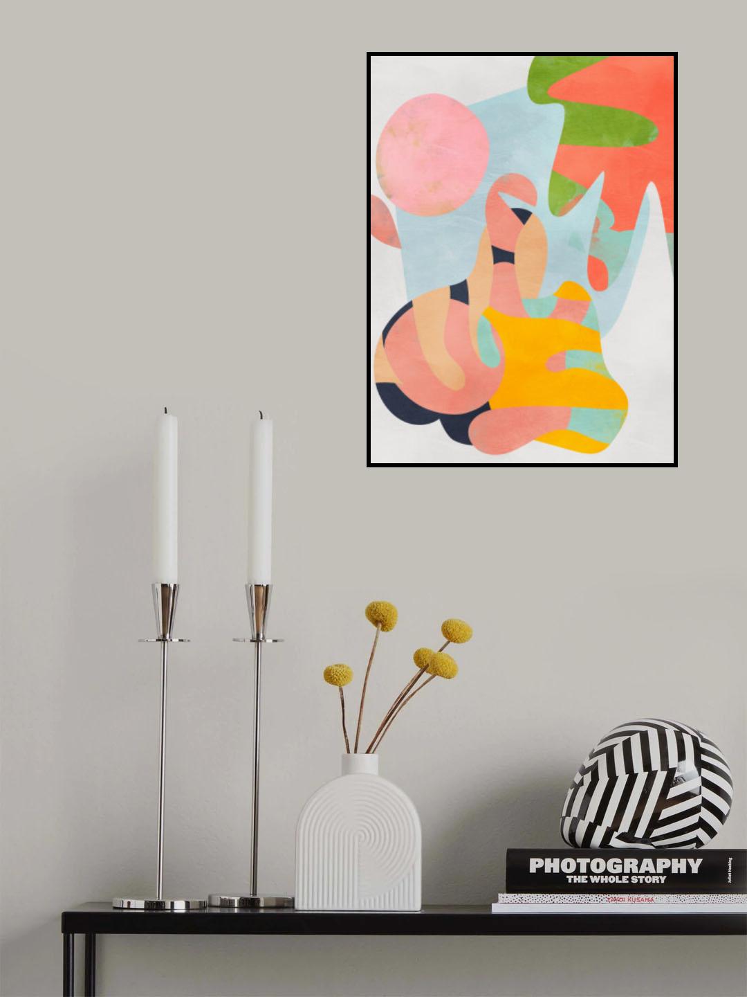 Pastel cut out Poster och Canvastavla