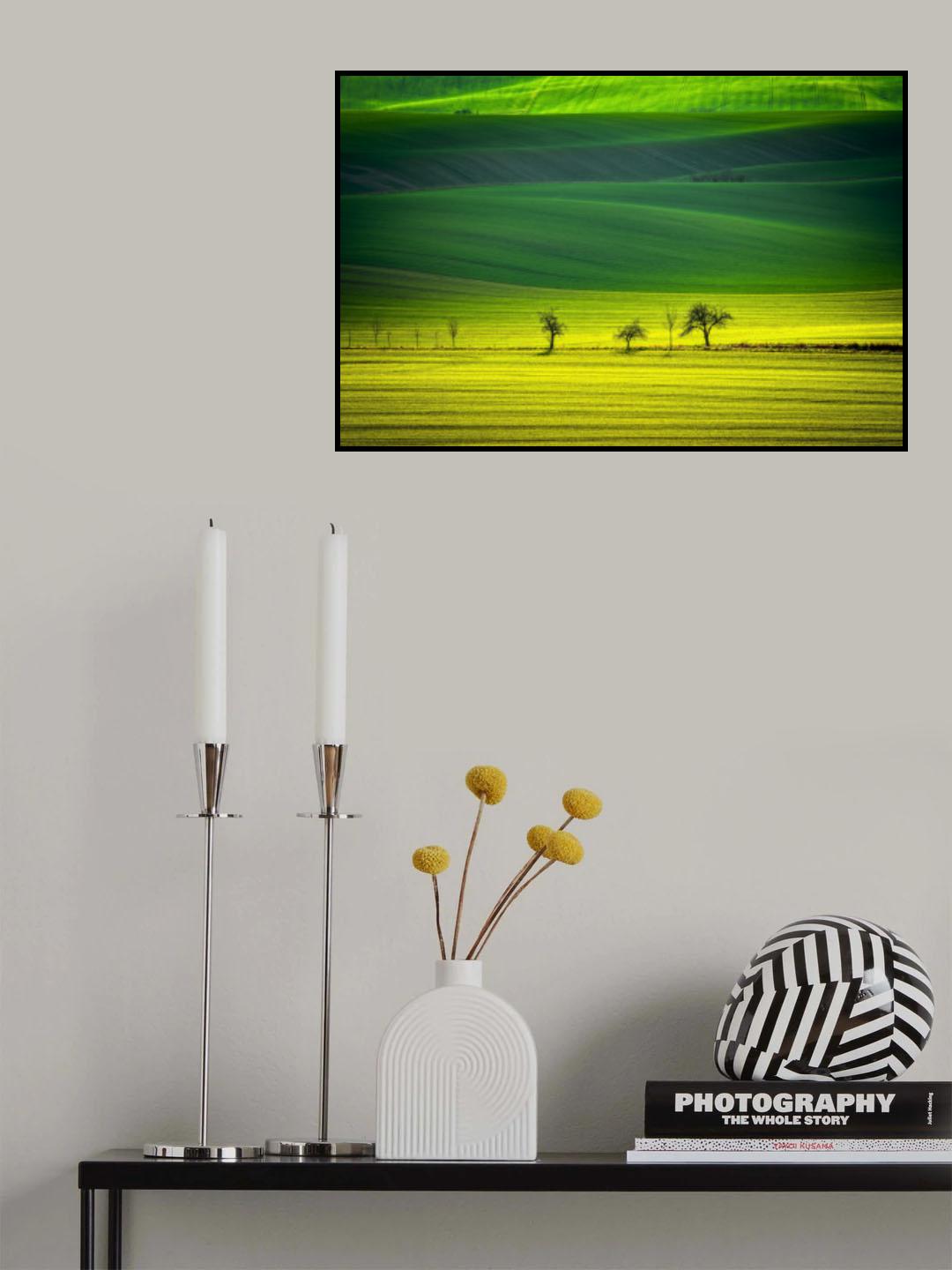 Green Tsunami Poster och Canvastavla