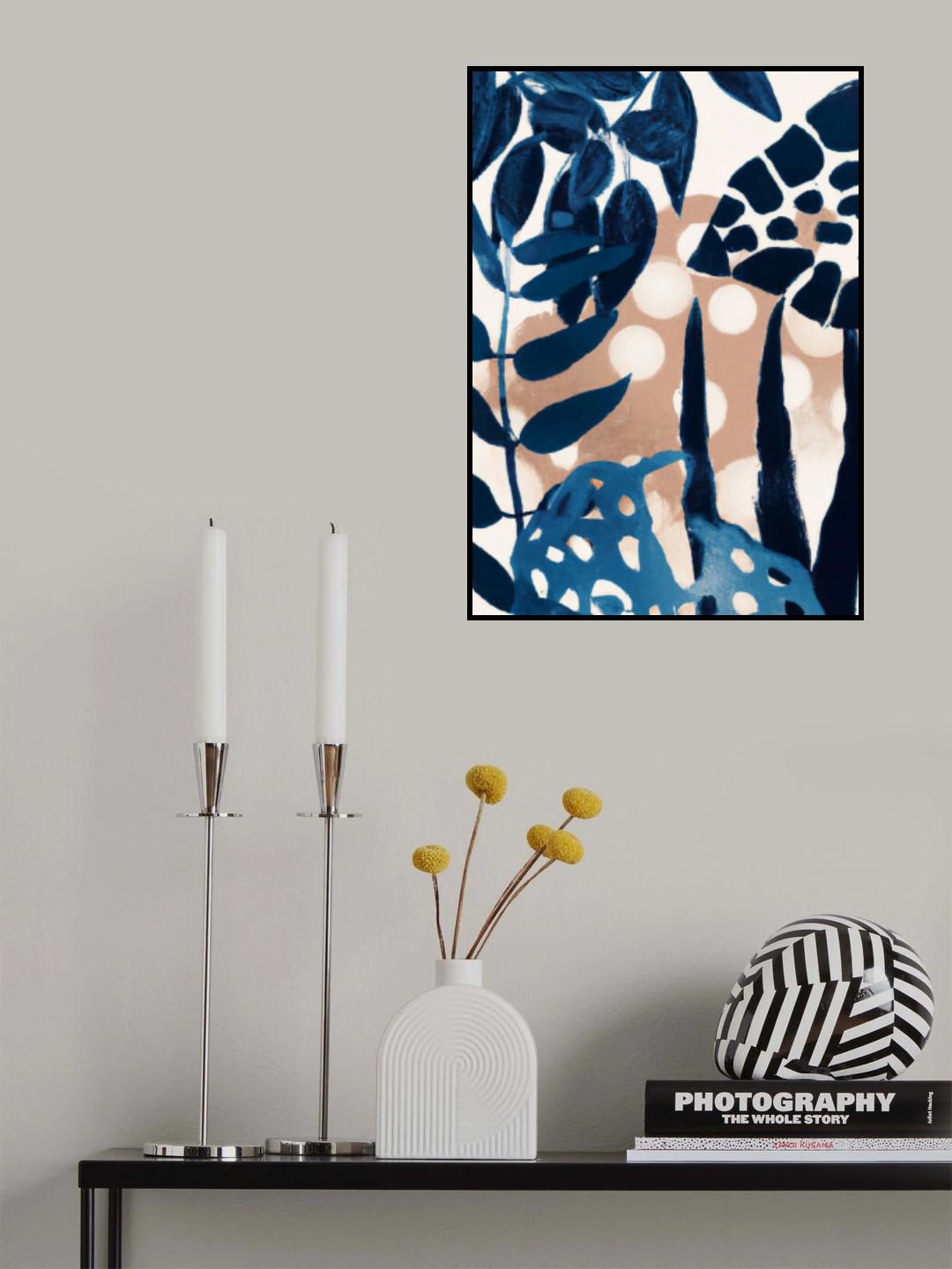Blue Tropics Poster och Canvastavla