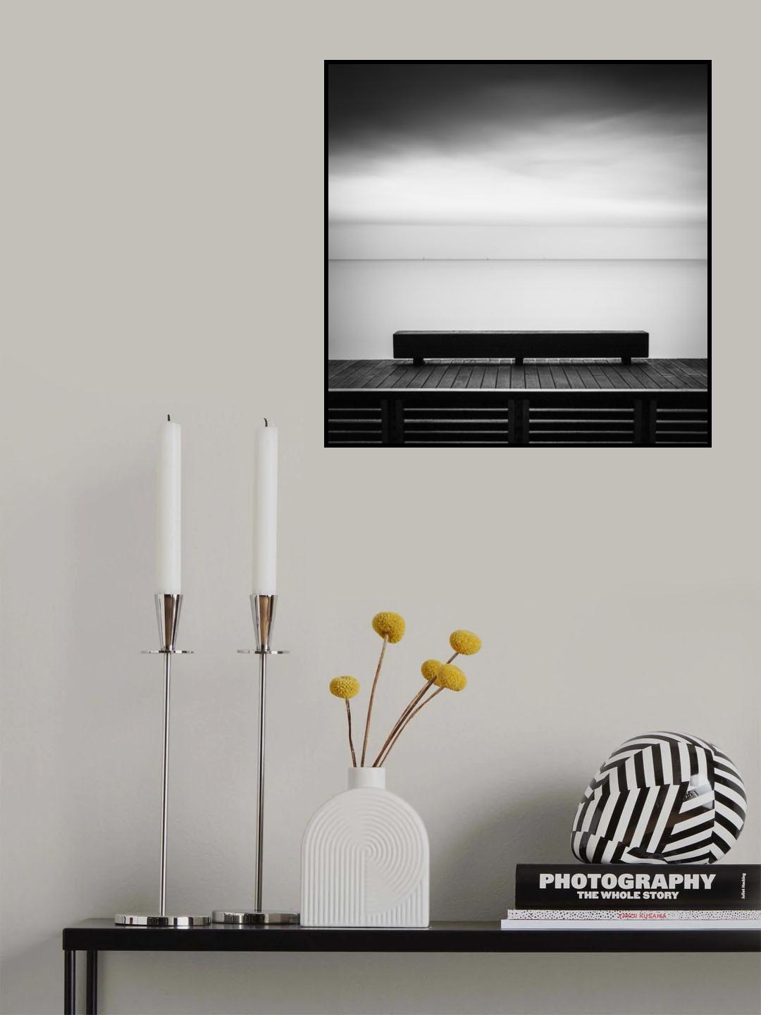 Double Benches Poster och Canvastavla