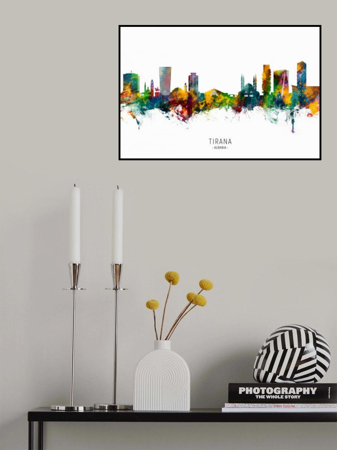 Tirana Albania Skyline Poster och Canvastavla